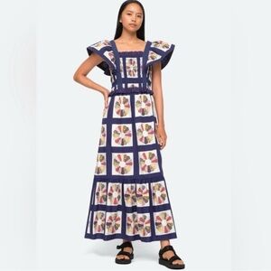 Sea New York Pippin Patchwork Cotton Apron Dress - Size 8